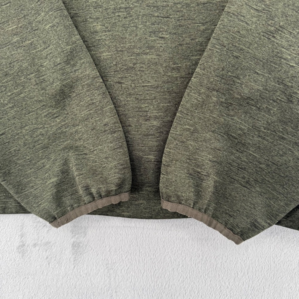 The North Face Mens Full Zip Jacket Olive Green Trim Mock Neck Fleece Size XL - Picture 5 of 14